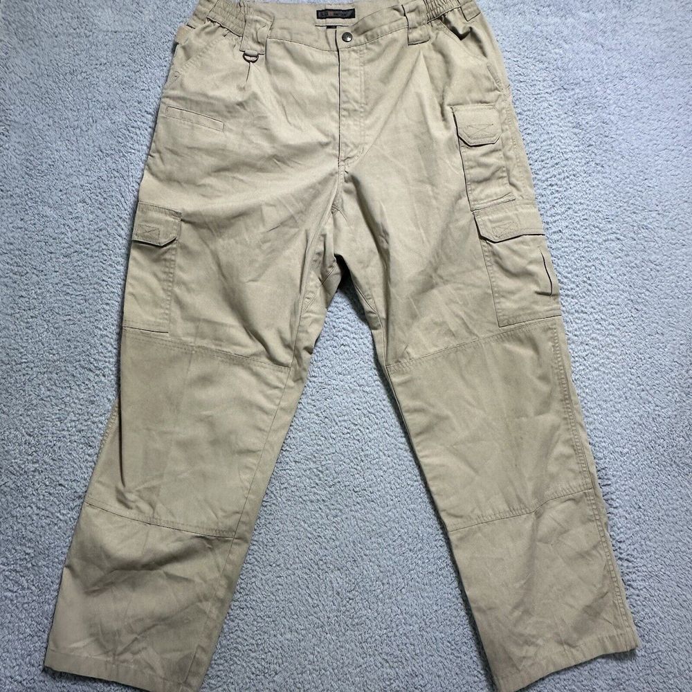 5.11 Tactical 74273 Taclite Ripstop 38x34 Beige Cargo Pants Workwear